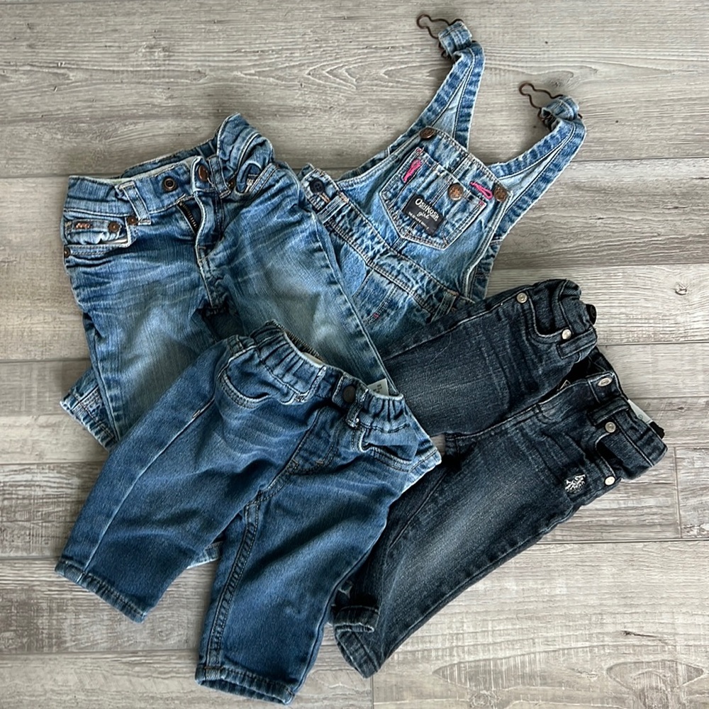 Lot of 6 month baby girl jeans